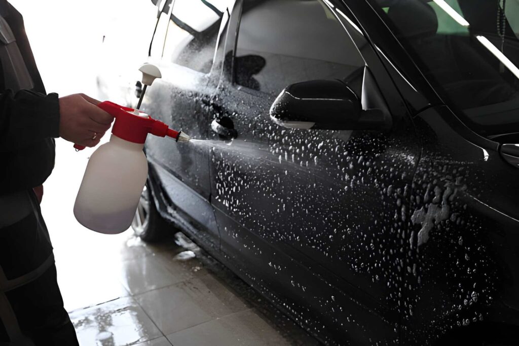 Waterless carwash
